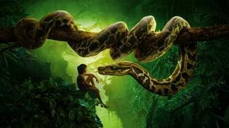 The Jungle Book Image Mowgli And Kaa HD Wallpaper Background