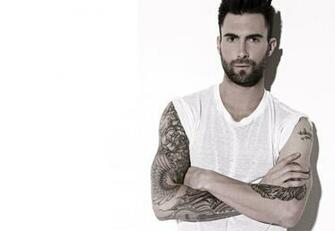 Adam Levine White Background Wallpaper Photos