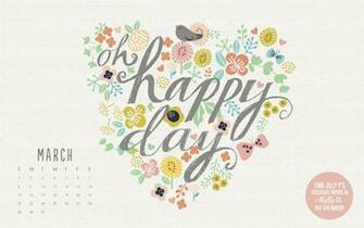 Desktop Wallpaper March Calendar Mollie Makes
