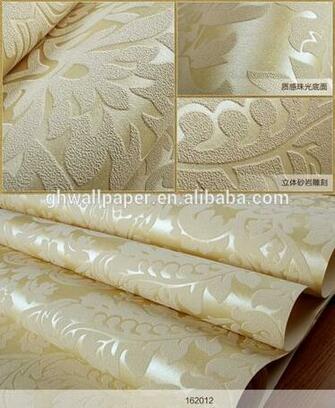 Leaf Wall Paper Design Home Decor 3d Wallpaper Silver Metallic
