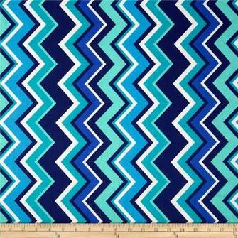 Turquoise Chevron Anchor Background Michael Miller Chevy