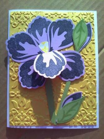 Us To Make The End Result Was This Iris Card
