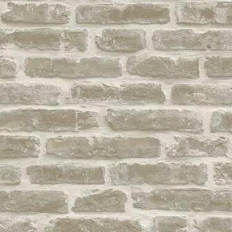 Natural J34407 Rustic Brick Effect Sculptured Vinyl Wallpaper