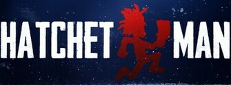 Hatchet Man Logo Blue Red Green Yellow