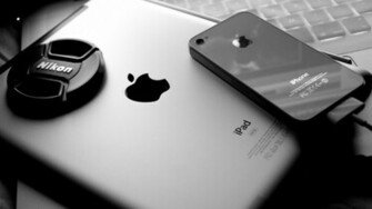 Black And White Apple Inc iPad Apples iPhone Wallpaper