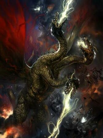 King Ghidorah Art Godzilla Tattoo Japanese Monster
