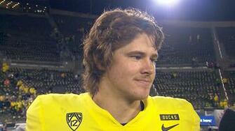 Justin Herbert On Oregon S Young Group Of Running Backs They Did