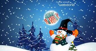 Snowman Christmas Wallpaper HD Desktop High