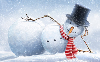 Snowmen Wallpaper