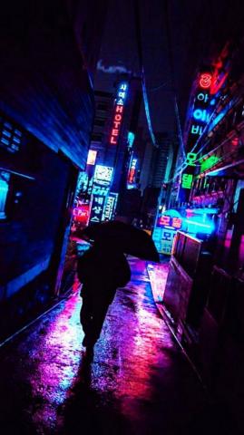 Blue Neon Cell Phones Wallpaper Phone HD