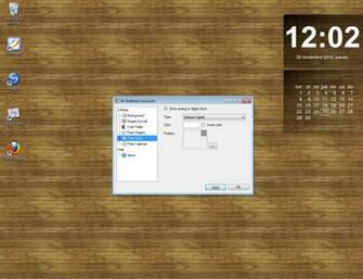 Wallpaper With Clock And Calendar