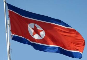 North Korean Flag Waving Wallpaper