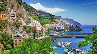 Positano Salerno HD Wallpaper Wallpaperfx