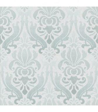 Aqua Nouveau Damask Wallpaperaquitaine Wallpaper