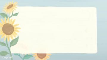 Premium Vector Of Rectangle Sunflower Frame