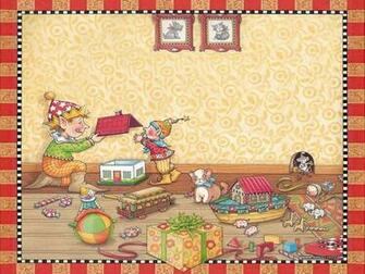 Wallpaper Of The Night Before Christmas Illustration Elf