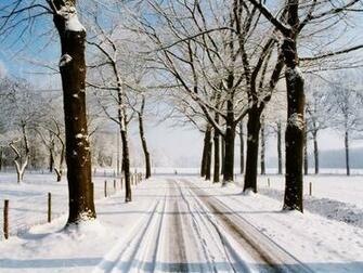 Winter Country Road Desktop Pc And Mac Wallpaper