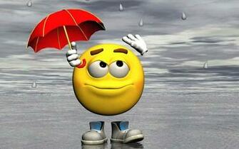 Rainy Season Smiley Wallpaper HD