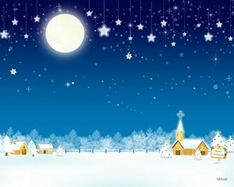 Christmas Background Wallpaper Snow Village