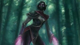 Templar Assassin Lanaya Art Dota Hero Girl HD Wallpaper