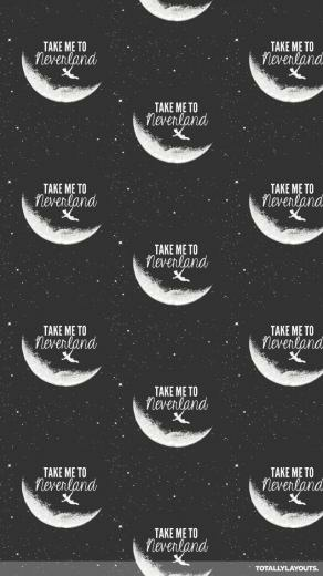 Take Me To Neverland iPhone Wallpaper Cute
