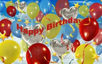 3d Ballons Happy BirtHDay HD Wallpaper Computer