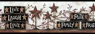 Barn Star And Country Block Wallpaper Border Chi Cb5502bdb