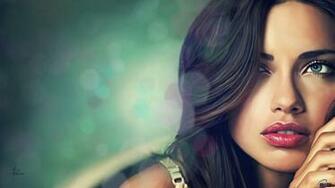 Wallpaper Portrait Of Adriana Lima X HDtv 1080p