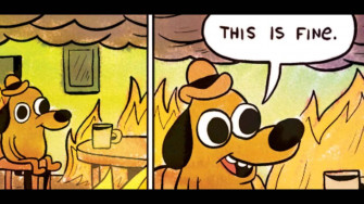 This Is Fine Wallpaper