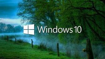 Windows In The Misty Morning Logo With Text Wallpaper Computer