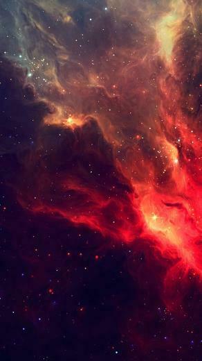 Shiny Red Space Wallpaper iPhone