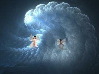 3d Heavenly Angels Wallpaper