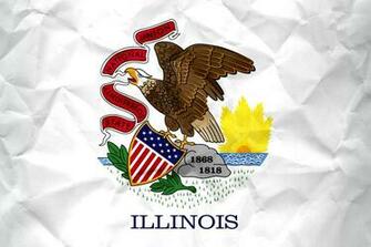 Flag Of Illinois With Paper Texture It For