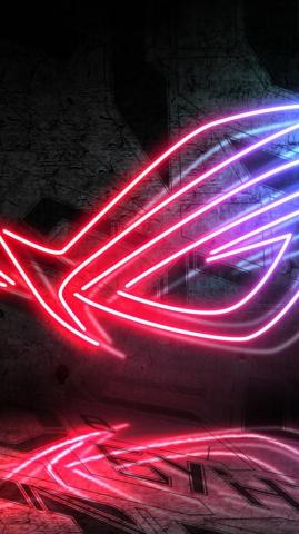 Wallpaper Asus Rog Neon 4k Hi Tech