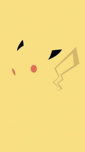 Minimalist Pikachu iPhone Wallpaper