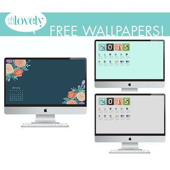 Oh So Lovely January Desktop Calendars