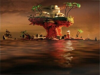 Gorillaz Wallpaper Plastic Beach Background By