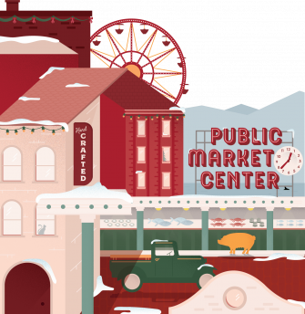 Pike Place Market Logo Wallpaper