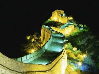 Great Wall Of China During Night Time HD Wallpaper