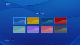 Playstation Custom Home Screen Colours