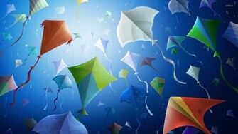 Kites Wallpaper Vector