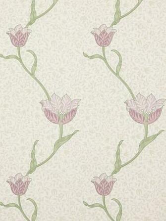 Sanderson Wallpaper Williammorris Garden Tulip Artichoke
