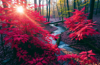Red Nature Wallpaper