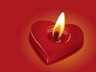 Desktop Wallpaper Of Heart Candle Computer
