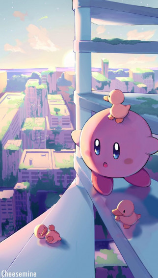 Bluesummernoir On Background Kirby Art