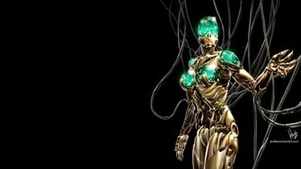 Photography Of Ian Sokoliwski Cyberpunk Robot Painting Wallpaper