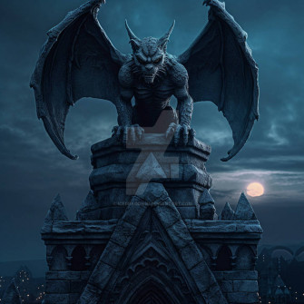 A Realistic Gargoyle By Icedragon4u