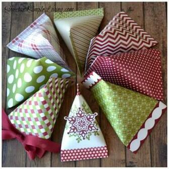 Christmas Paper Craft Ideas Sour Cream Containers
