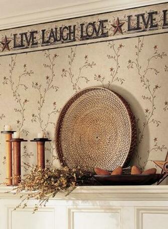Live Laugh Love Boder Paired With The Star Trail Wallpaper
