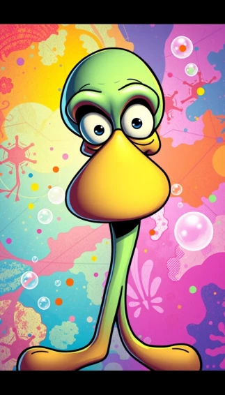Handsome Squidward Wallpaper
